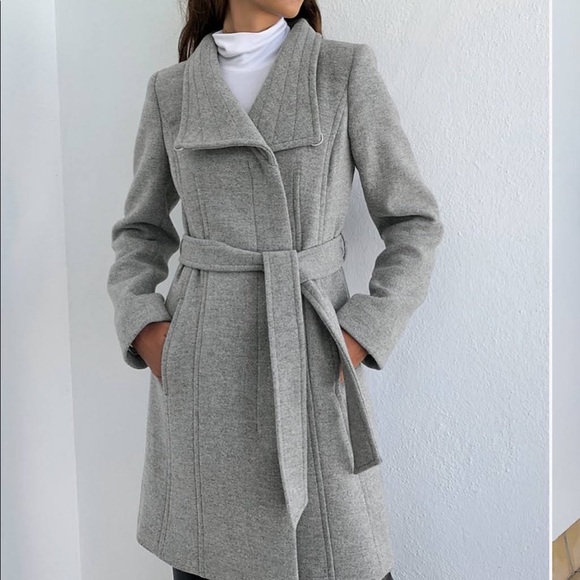 Aritzia / Babaton Wrap Wool Coat - S - Picture 1 of 11